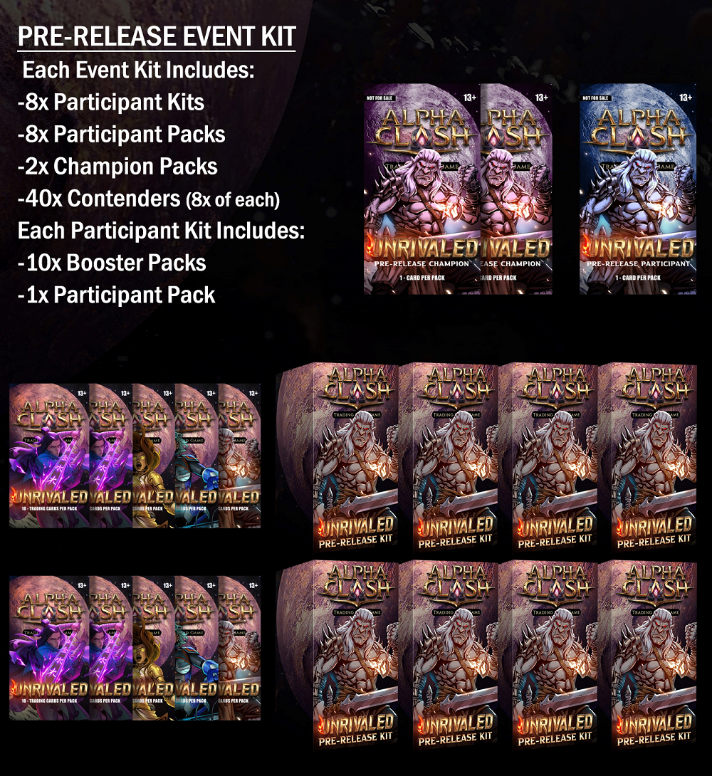 ALPHA CLASH PRE-RELEASE KIT SET 3 UNRIVALED(850049496186)