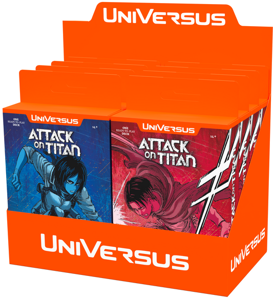 ATTACK ON TITAN BATTLE FOR HUMANITY CLASH 8CT DECK DISPLAY(810155270773)